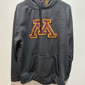 Colosseum Minnesota Gophers Maroon and Black Hoodie